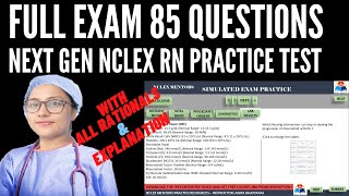 Nclex RN Practice Test  NCLEX RN FULL PRACTICE EXAM 85 QUESTIONS  PART I [upl. by Rehotsirhc]