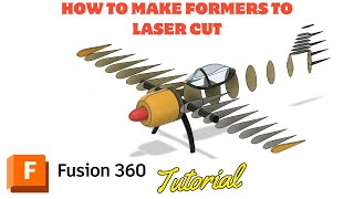 How to model formers to laser cut your airplane in Fusion 360 CAD [upl. by Nuahsyar]