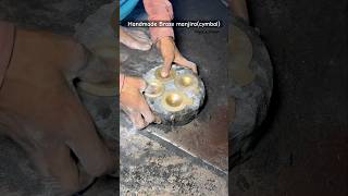 Making of brass manjira indian musical instrument youtubeshorts casting trending diecast [upl. by Ravaj]