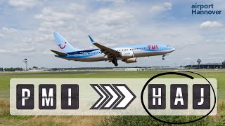 TUIfly landing at Hannover airport HAJ  Boeing 737MAX8 [upl. by Leugimsiul]