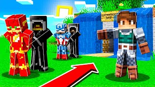 I BANNED SUPERHEROES from Camp Minecraft [upl. by Grenier]