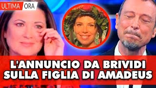 Giovanna Civitillo in lacrime lannuncio da brividi sulla figlia di Amadeus [upl. by Aramad]