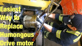 Forklift drive motor replacement  hysteryale [upl. by Nnazus]