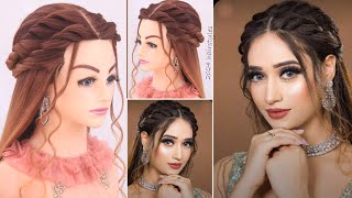 Latest easy open hairstyle for wedding l Engagement Bridal hairstyles l Trending hairstyles [upl. by Ninehc]