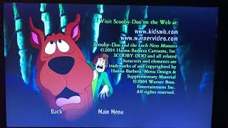 ScoobyDoo And The Loch Ness Monster 2004 DVD Menu walkthrough [upl. by Oal]