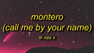 Lil Nas X  MONTERO Call Me By Your Name Lyrics  call me when you want call me when you need [upl. by Rehpotsrihc]