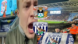 COVENTRY VS WBA VLOG ALBION BEAT COV IN CLASS AWAY PERFORMANCE [upl. by Inilahs]