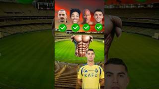 Ronaldo 😎 vs The Rock😱 vs IshowSpeed😈 vs Zlatan🤩 Ronaldo Asks shorts football [upl. by Moira717]