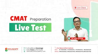 CMAT Live Test  Target 100  CMAT Exam Preparation in Nepal  CMAT 2022  Edusoft Academy [upl. by Kneeland]