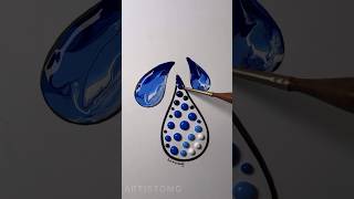 Water Drops with Acrylic 💦 creative [upl. by Gazzo972]