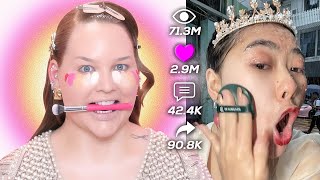 Trying The Most VIRAL Makeup Hacks of 2023  NikkieTutorials [upl. by Shandee]