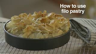 Filo Pastry Pie Recipe  Good Housekeeping UK [upl. by Hajin]