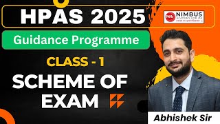 Guidance Program  HPAS 2025  Class  1 Scheme of HPAS Exam  HP GK hpas2025 education [upl. by Arvell627]