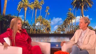 Cardi B keeps making weird sounds with Ellen [upl. by Farrell]