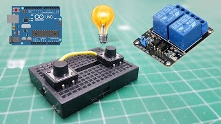 Arduino Push Button Relay Control [upl. by Efinnej]