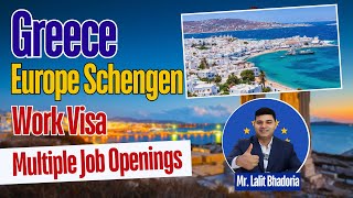 Greece Europe Schengen Work Visa  Hospitality jobs Tradesman Helpers Jobs  Freshers welcome [upl. by Coco]