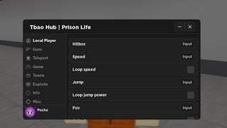 Script ADMIN PANEL PRISON LIFE 2024  Mobilepc [upl. by Llerihs838]