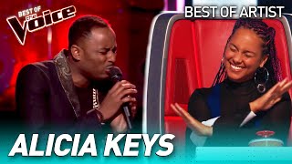 Fantastic ALICIA KEYS covers in The Voice [upl. by Sou237]