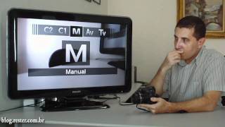 ResterTECH S02E32  Modos P M Tv e Av da Canon SX30 [upl. by Anawad213]