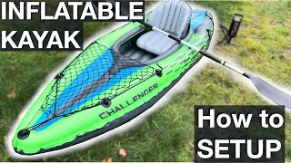 Setting up Inflatable Kayak How to instructions [upl. by Malony]