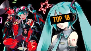 Top 10 best Hatsune Miku songs [upl. by Drahsar]