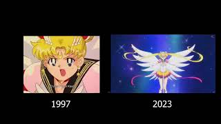 Sailor Moon vs Sailor Galaxia Original vs Cosmos [upl. by Berton]