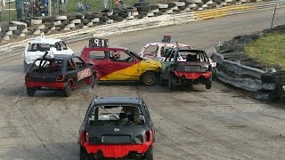 Banger Racing Angmering Oval Raceway World Final Highlights 30102016 [upl. by Annod]