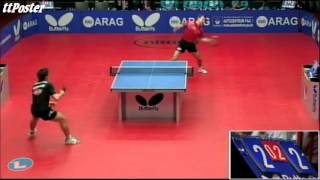 ETTU Cup 2012 Timo BollBenjamin Brossier [upl. by Mccarty]