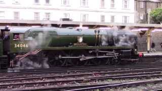 The Blue Belle Explorer  West Country Class Braunton  LMS Black 5 44932 [upl. by Einolem541]