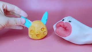 Secondary food today eat colorful cartoon ice cream Pikachu cupcakes so sweet secondaryfood un [upl. by Ruelu]