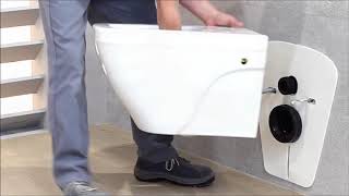 100160818  Installation of the Wall Hung Toilet NK CONCEPT [upl. by Berard583]