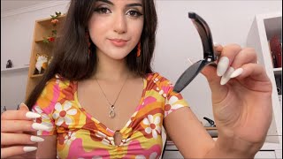 That Girl In School Clips Your Hair Back  ASMR Personal Attention clip clip amp Face Exam [upl. by Crary]