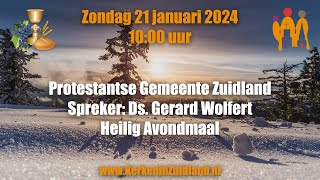 Livestream Eredienst Welkomkerk 21 januari 2024 1000 [upl. by Hopkins387]