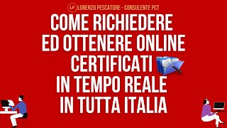 Come ottenere gratuitamente certificati anagrafici online in tempo reale [upl. by Randell]