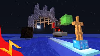 Minecraft  The Redstone Ice Drawbridge [upl. by Nylle]