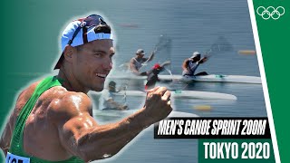 Pure drama 🤯 Canoe Sprint Mens Canoe Single 200m Final 🛶  Tokyo 2020 [upl. by Teador837]