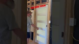 DIY pocket door install [upl. by Sinnel]