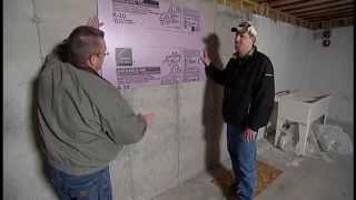 How to Insulate a Basement Foundation Wall [upl. by Ingar]