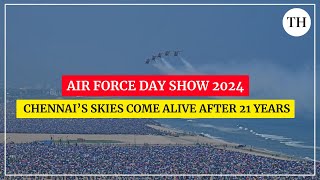 Air Force Day Show 2024 Chennai’s skies come alive after 21 years [upl. by Jezabel497]