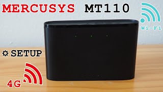 MERCUSYS MT110 mobile 4G router WiFi • Unboxing installation configuration and test [upl. by Martelle]