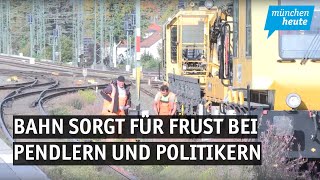 Bauarbeiten verschoben  Bahn sorgt für Frust bei Pendlern und Politikern [upl. by Gibun419]