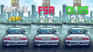 FSR 22 vs DLSS vs Native 4K in NFS Unbound [upl. by Aihtak]