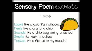 Sensory Poems  Google Slides [upl. by Hteb314]