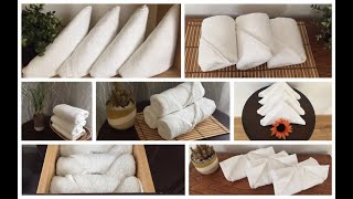 10 Ideas How to Fold a Towel Like Hotel amp Spa [upl. by Cataldo]