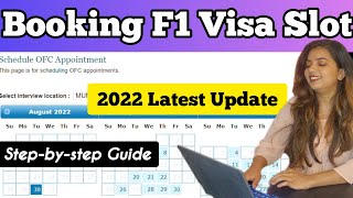 HOW TO BOOK USA F1 VISA SLOT STEP BY STEP GUIDE 2022 [upl. by Farmann]