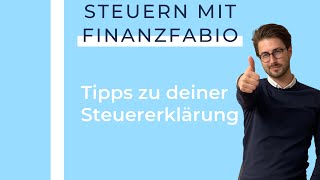 Tipps zu deiner Steuererklärung [upl. by Malachi]