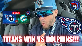 WILL LEVIS BENCHED BUT TENNESSEE TITANS WON VS MIAMI DOLPHINS NFL Week 4  Titan Anderson REACTION [upl. by Justicz]