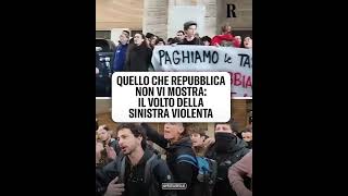 Repubblica non la racconta tutta e nasconde la violenza rossa all’università Perché lo fate [upl. by Enilecram]