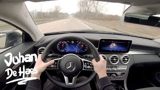 2019 Mercedes CClass Coupé C 200 184 hp POV Test drive [upl. by Haimes]