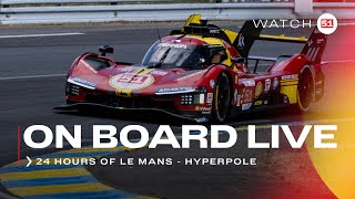 Onboard car 51 for HYPERPOLE at 24H of Le Mans  Ferrari Hypercar [upl. by Derr]